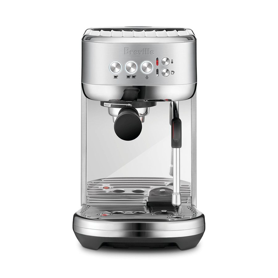 Breville Bambino Plus, a compact stainless espresso machine